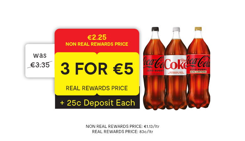 Coke Zero / Diet Coke Range (2 ltr)