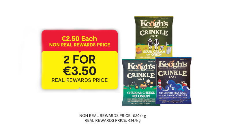 Keogh's Sharing Crisp Range 125g