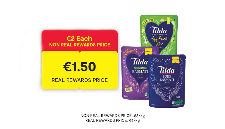 Tilda Steamed Rice Range 250g