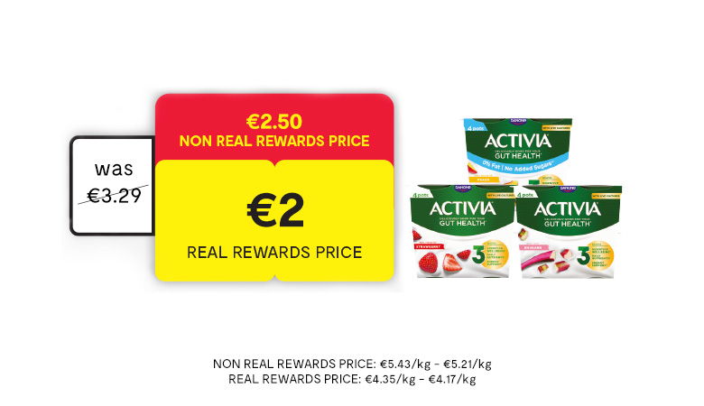 Danone Activia Range 4 Pack Range