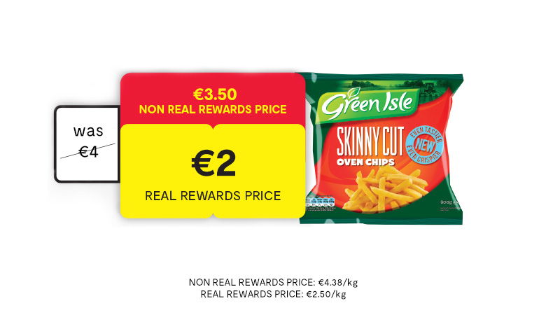 Green Isle Skinny Cut Oven Chips (800 g)