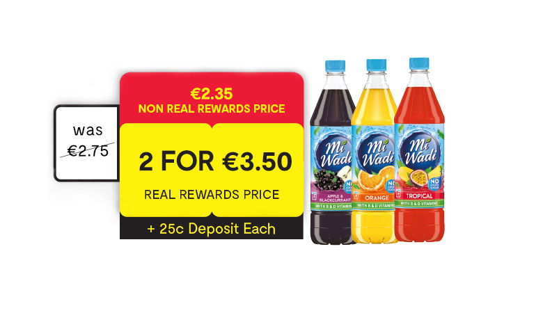 Mi Wadi No Added Sugar Range (1 ltr)