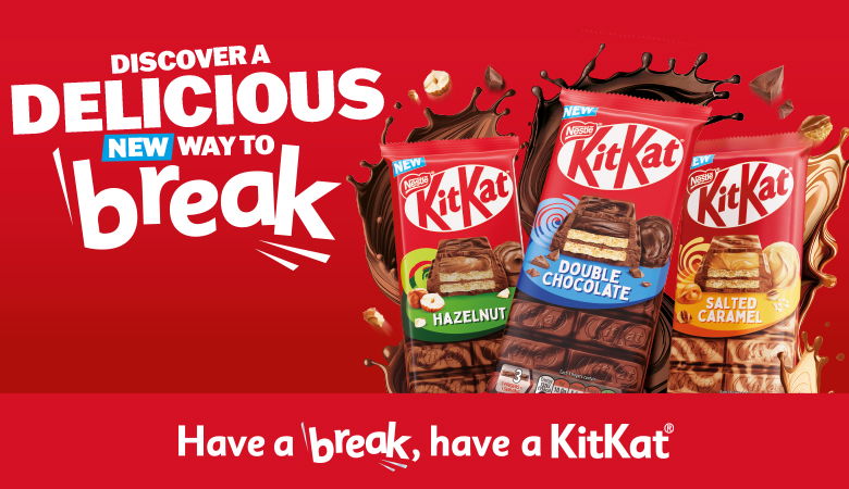 advertising KitKat new sharing chocolate bars