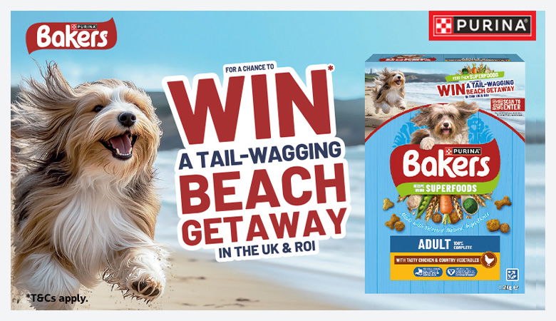 Win a beach get away with Bakers pet food