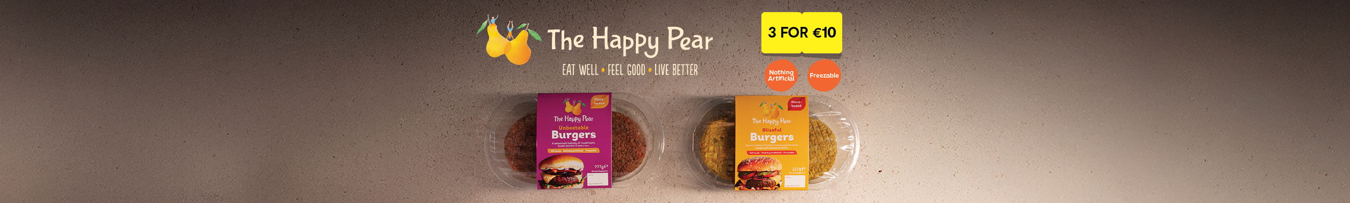 A collage of photos showcasing The Happy Pear products 