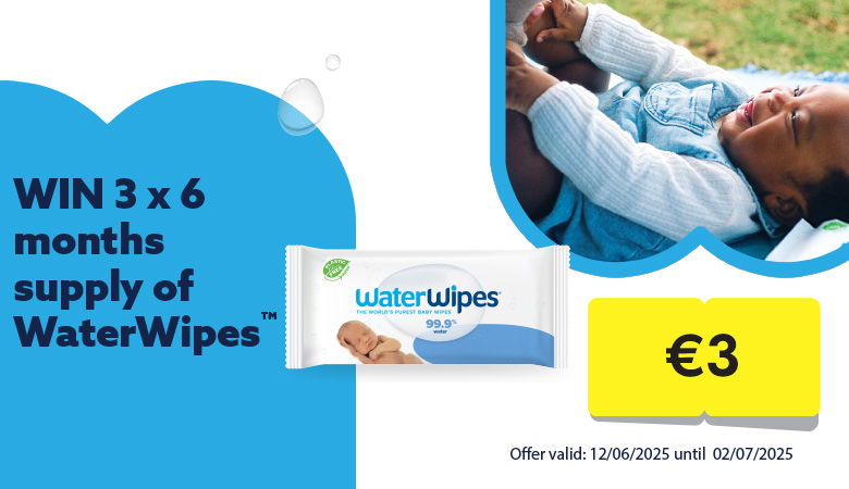 Waterwipes and the chance to win 6 months supply of wipes