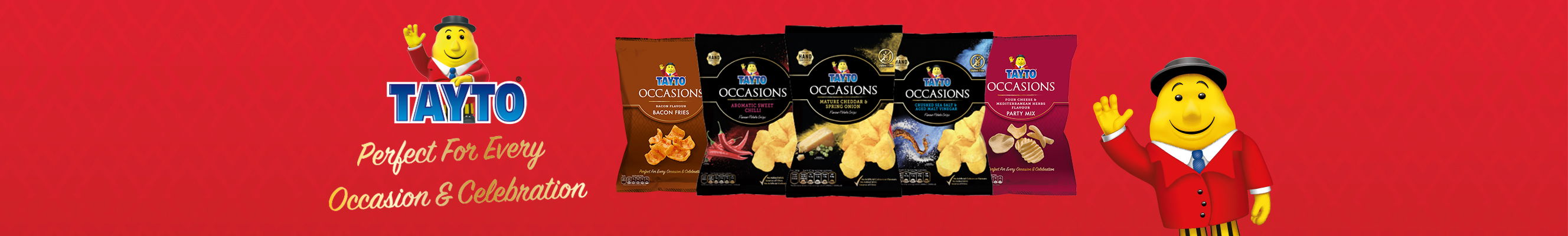 An advertisement for Tayto Occasions range
