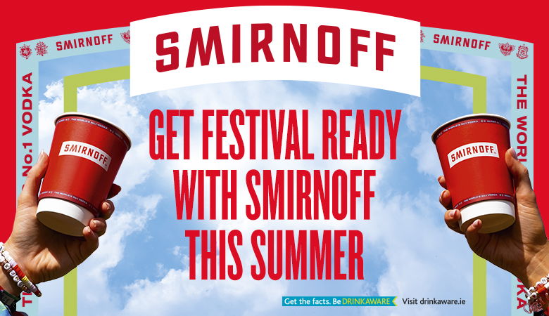 Advertisemnet for Smirnoff, get festival ready
