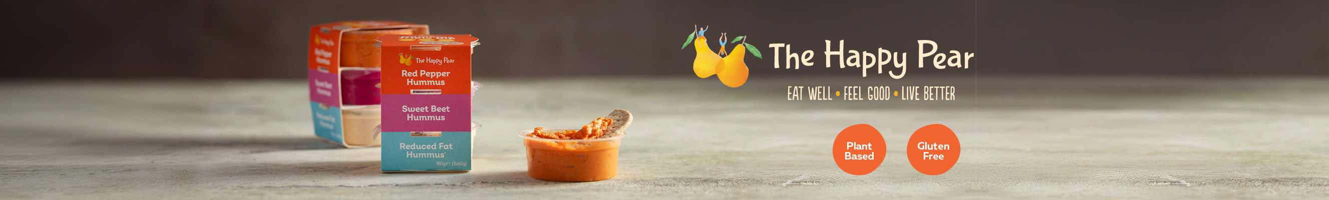 A collage of photos showcasing The Happy Pear products 