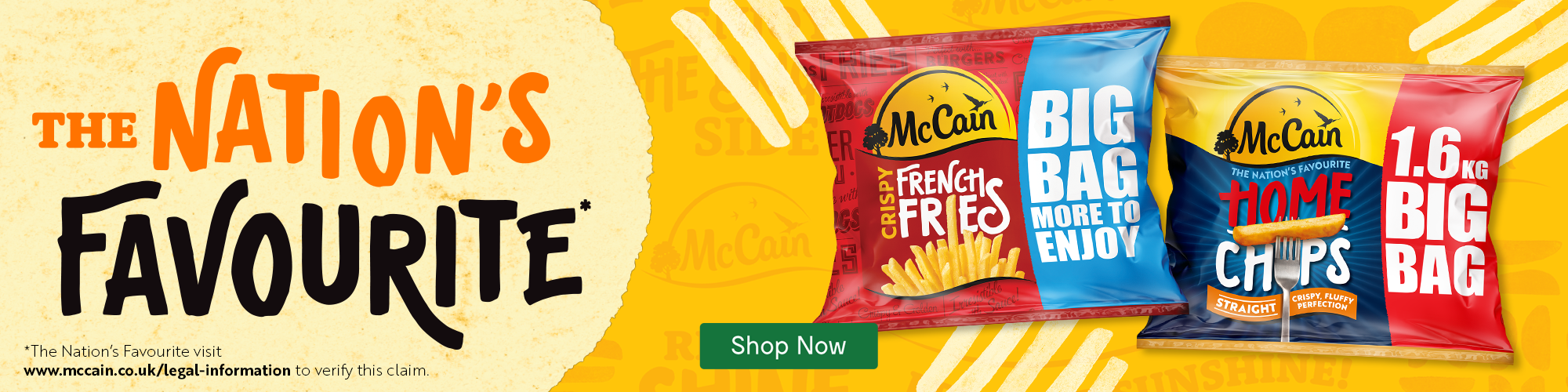McCain Fries, the nations favourite