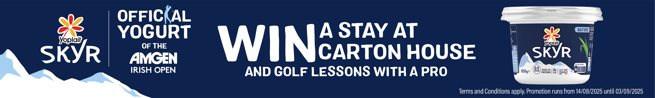 Win a stay at Carton House with Golf Lessons by Yoplait