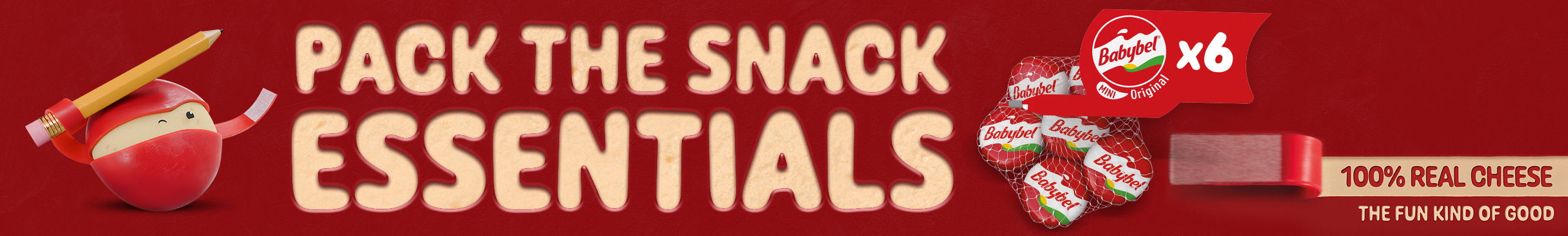 An advertisement for babybel