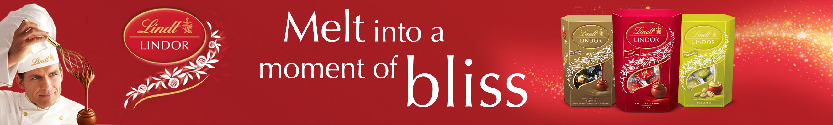 An advertisement for Lindor chocolates