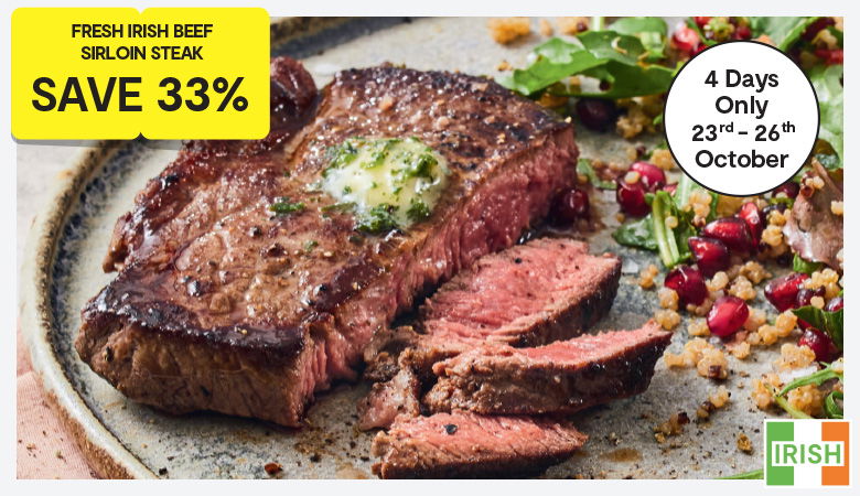 Promotion featuring savings on meat offers