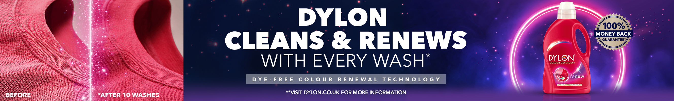 Advertisement for Dylon cleaning products