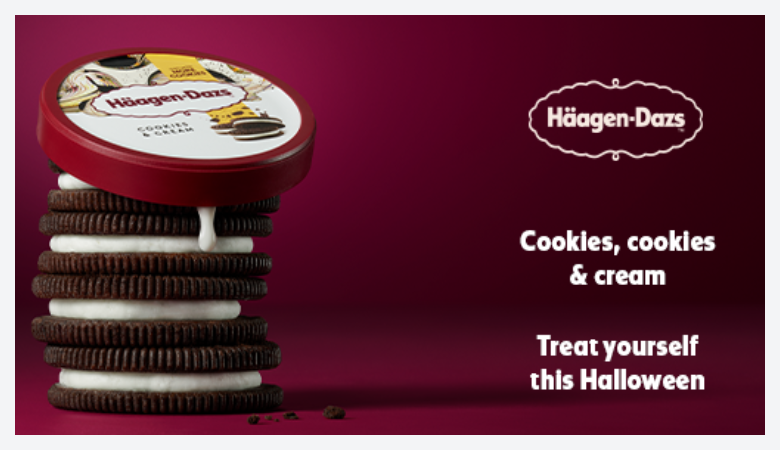 Advertisement for Haagen Dazs Icecream