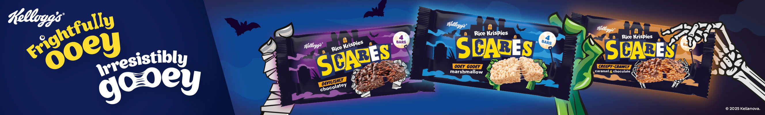 An advertisement for Kellogs rice crispy bars