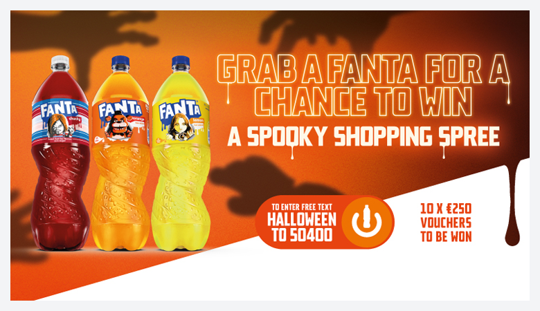 An advertisement for Fanta products