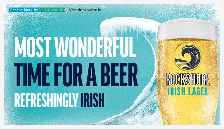 Advertisement for Rockshore beer