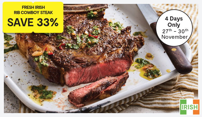 Promotion featuring savings on meat offers