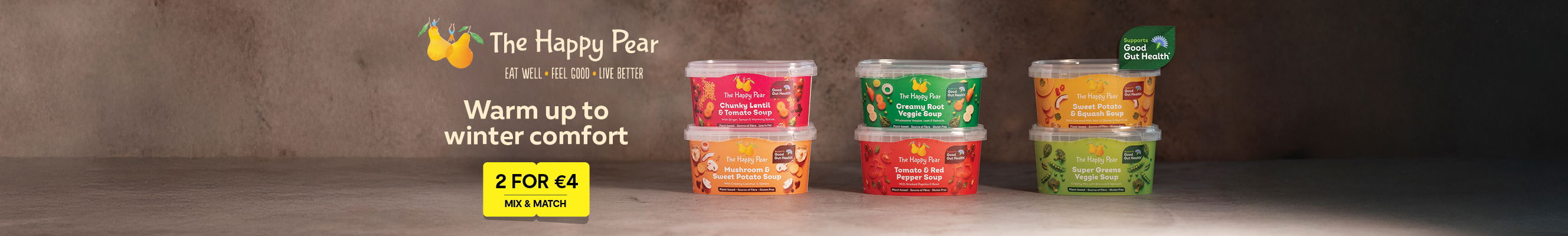 A collage of photos showcasing The Happy Pear products 