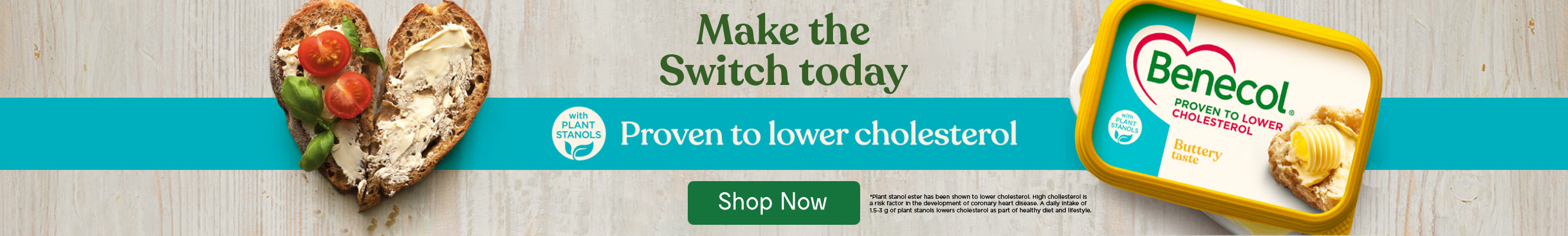 An advertisement for benecol