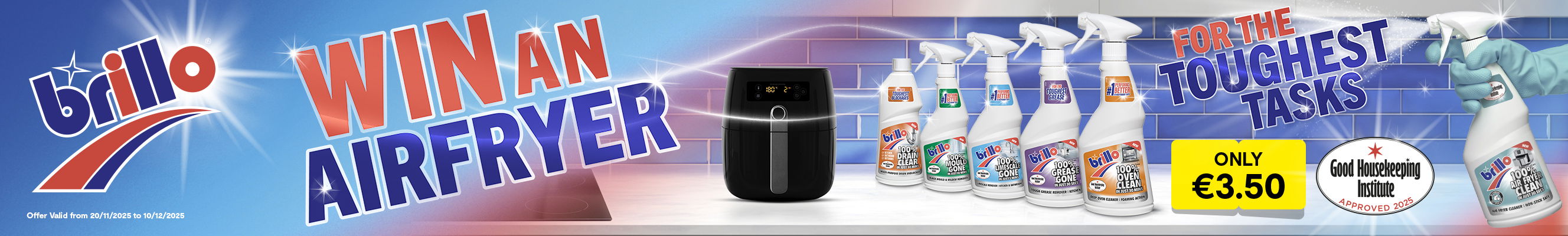 Win an AirFryer with Brillo