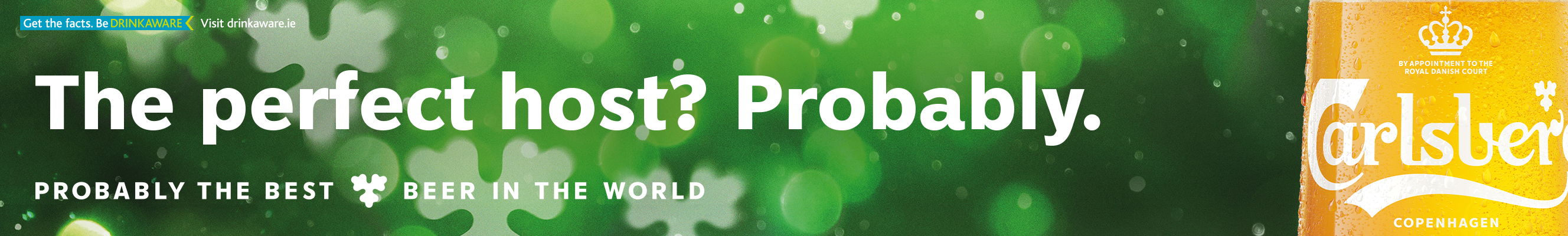 An advertisement for Carlsberg