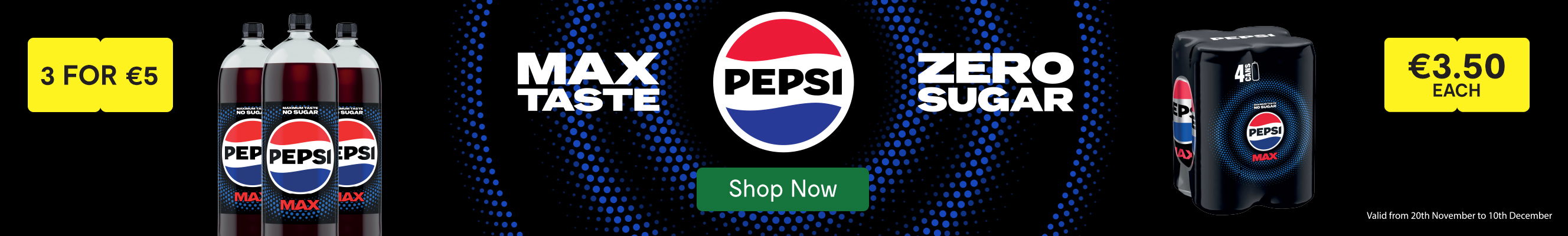 An advertisement for Pepsi