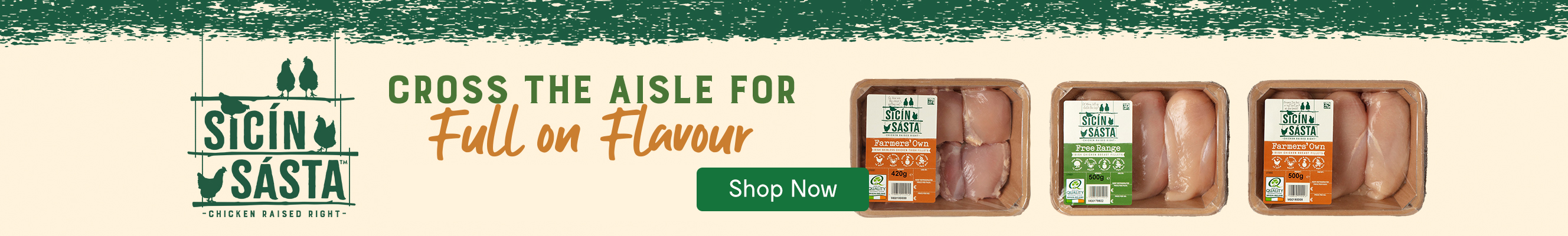 An advertisement for Sicin Sasta chicken