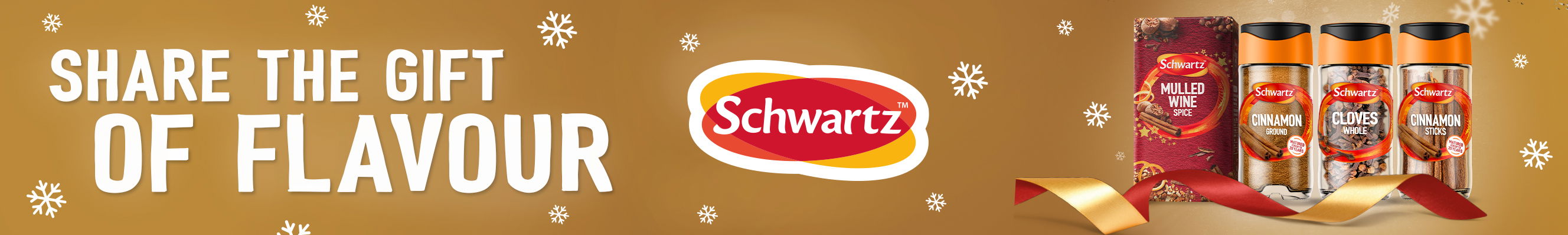 An Advertisement for Schwartz festive seasoning range