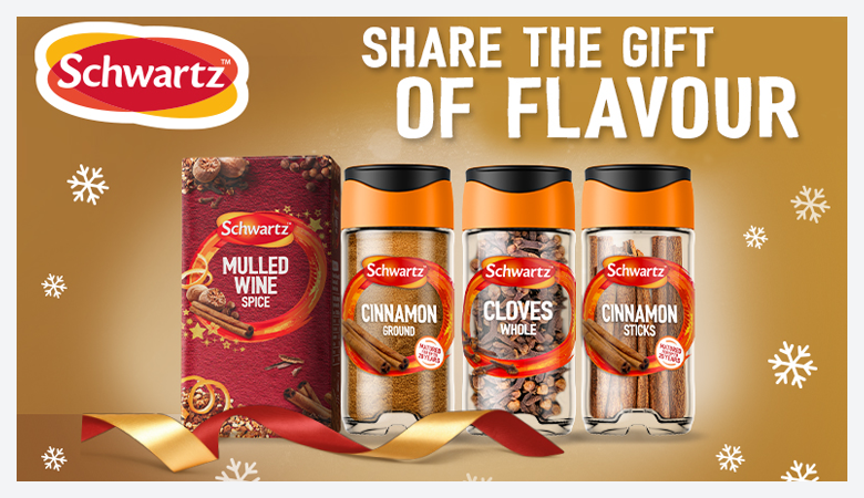 Advertisement for Schwartz products