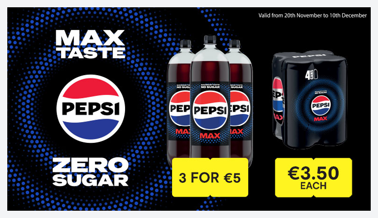 Advert for Pepsi zero sugar