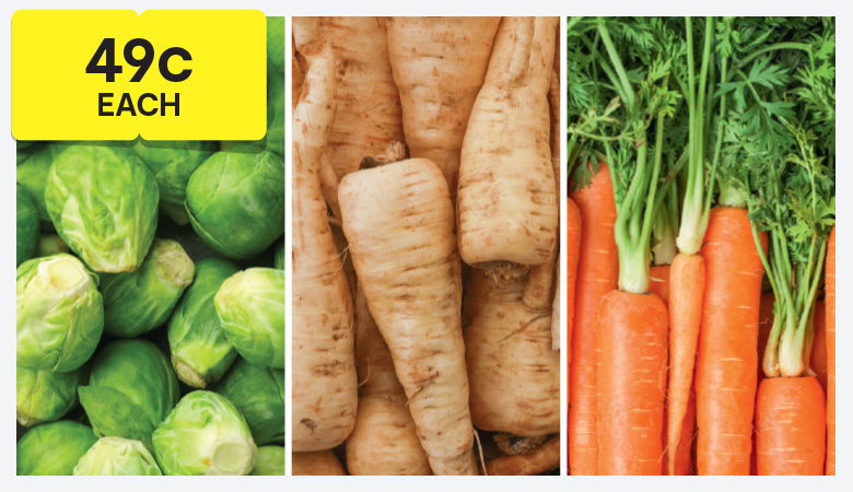 Promotion featuring a selection of fruit and veg 