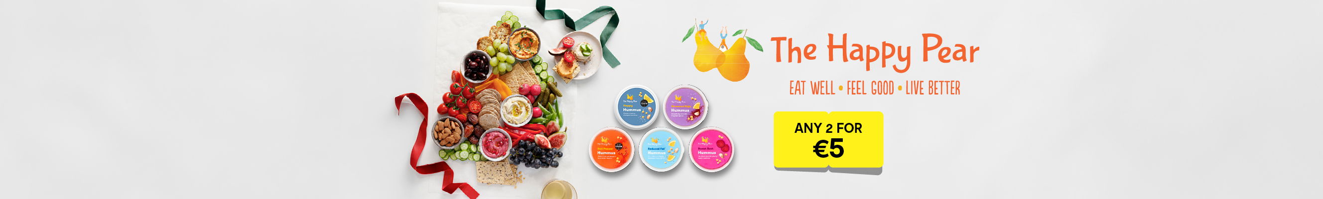 A collage of photos showcasing The Happy Pear products 