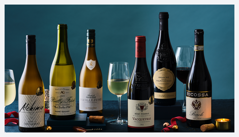Christmas collection of wines