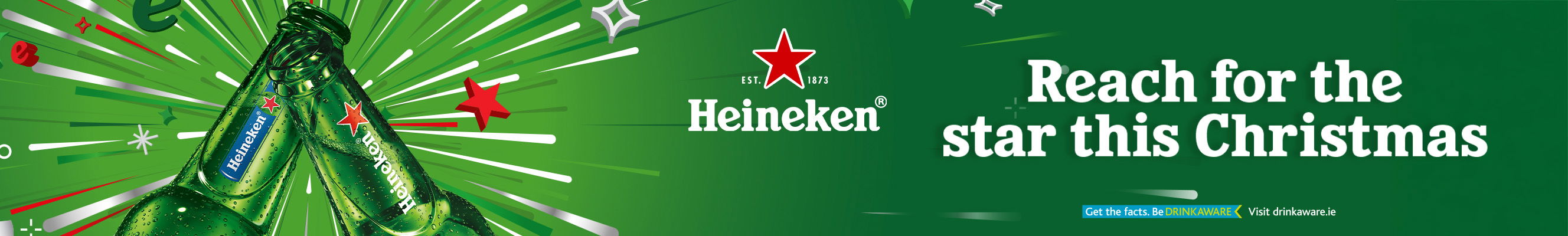 An advertisement for Heineken 