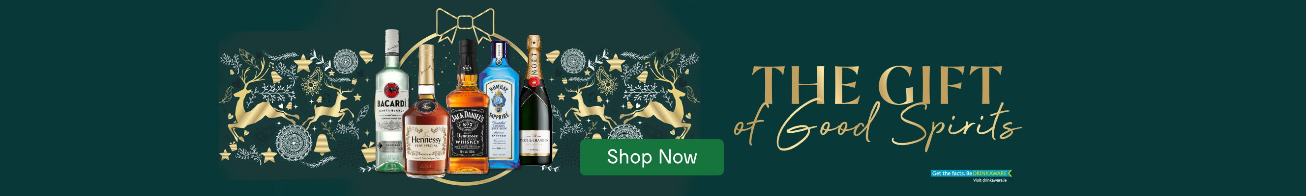 An advertisement for Edward Dillon spirits selection