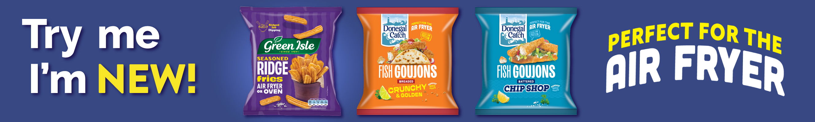 advertisement for Green Aisle Ari Fryer range