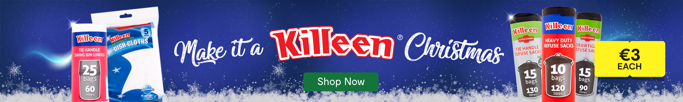 An advertisement Kileens cleaning products