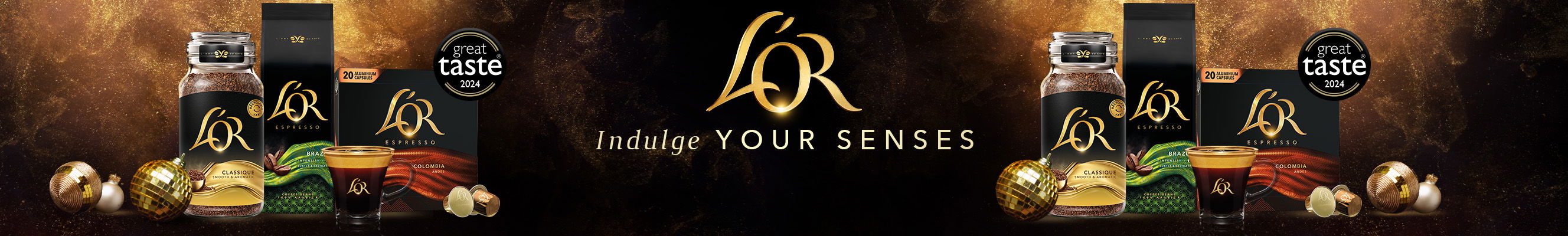 Advertisement for L'Or coffee range