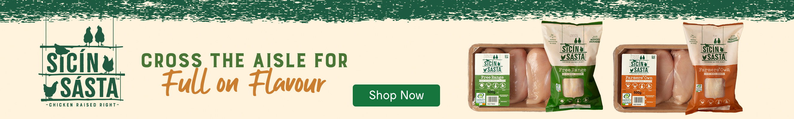 An advertisement for Sicin Sasta chicken