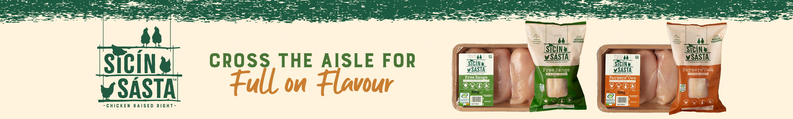 An advertisement for Sicin Sasta chicken range