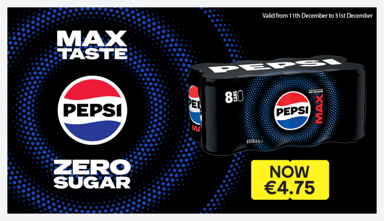 Advert for Pepsi zero sugar