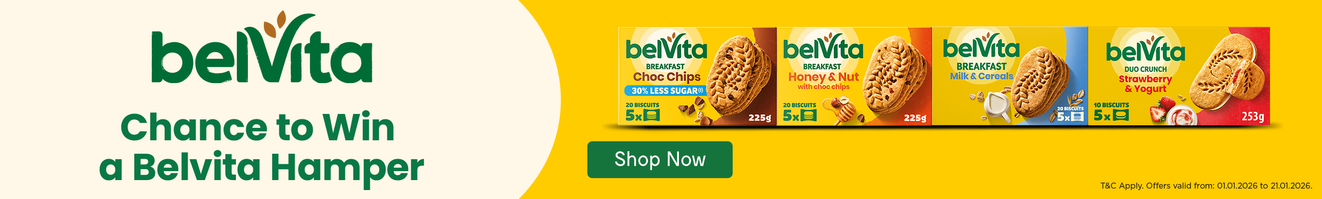 An advertisement for Belvita