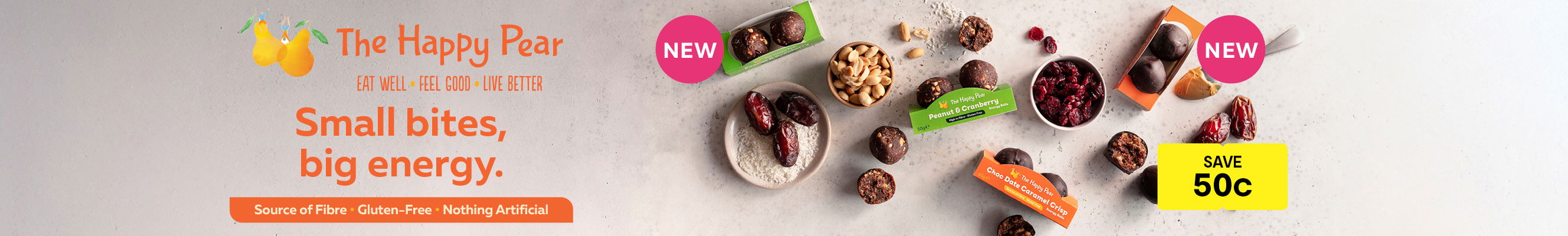 A collage of photos showcasing The Happy Pear products 