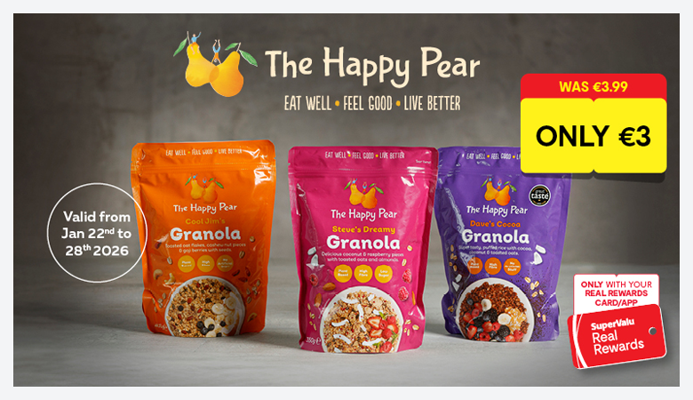 Advertisement for The Happy pear products