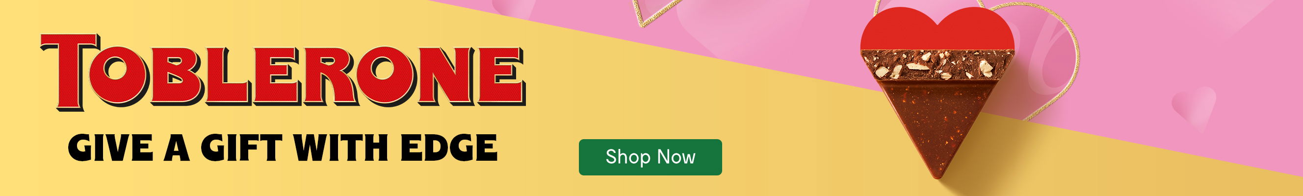 An advertisement for Toblerone