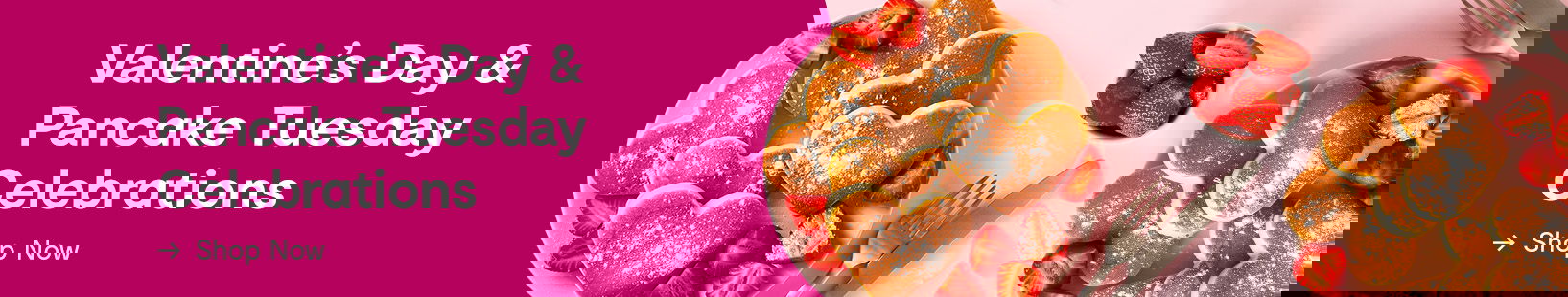 Click through to Valentines Day and Pancake Tuesday