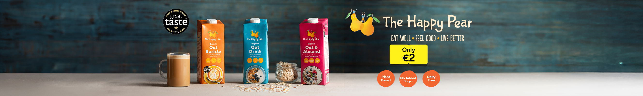 A collage of photos showcasing The Happy Pear products 